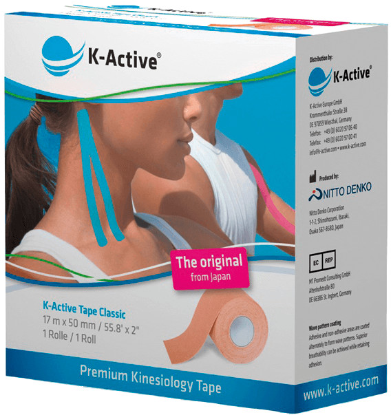 K-Active Tape, 5,0 cm x 17 m beige
