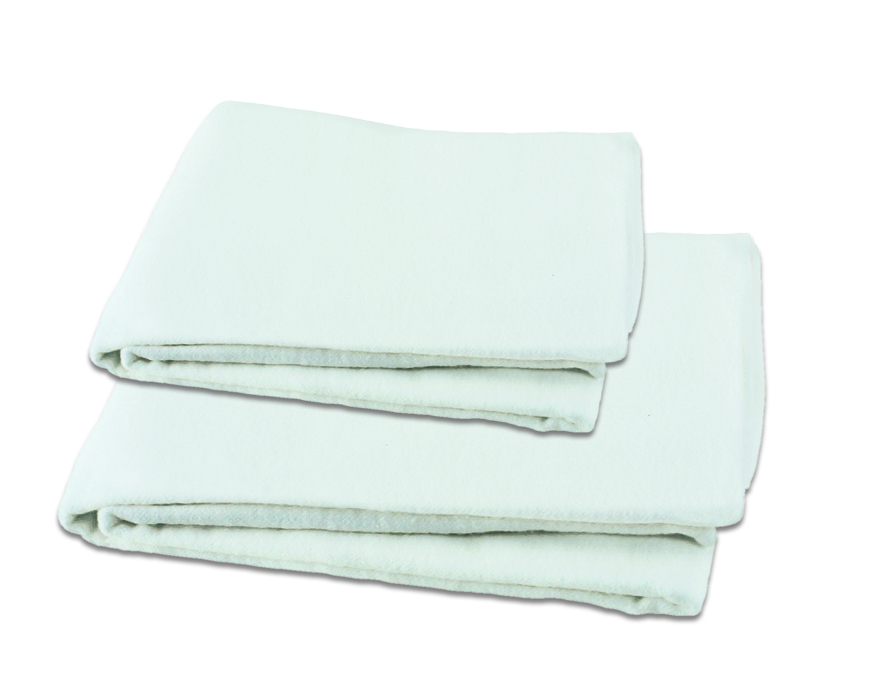 Biber-Liegetuch aus Flanell  K 80, weiß