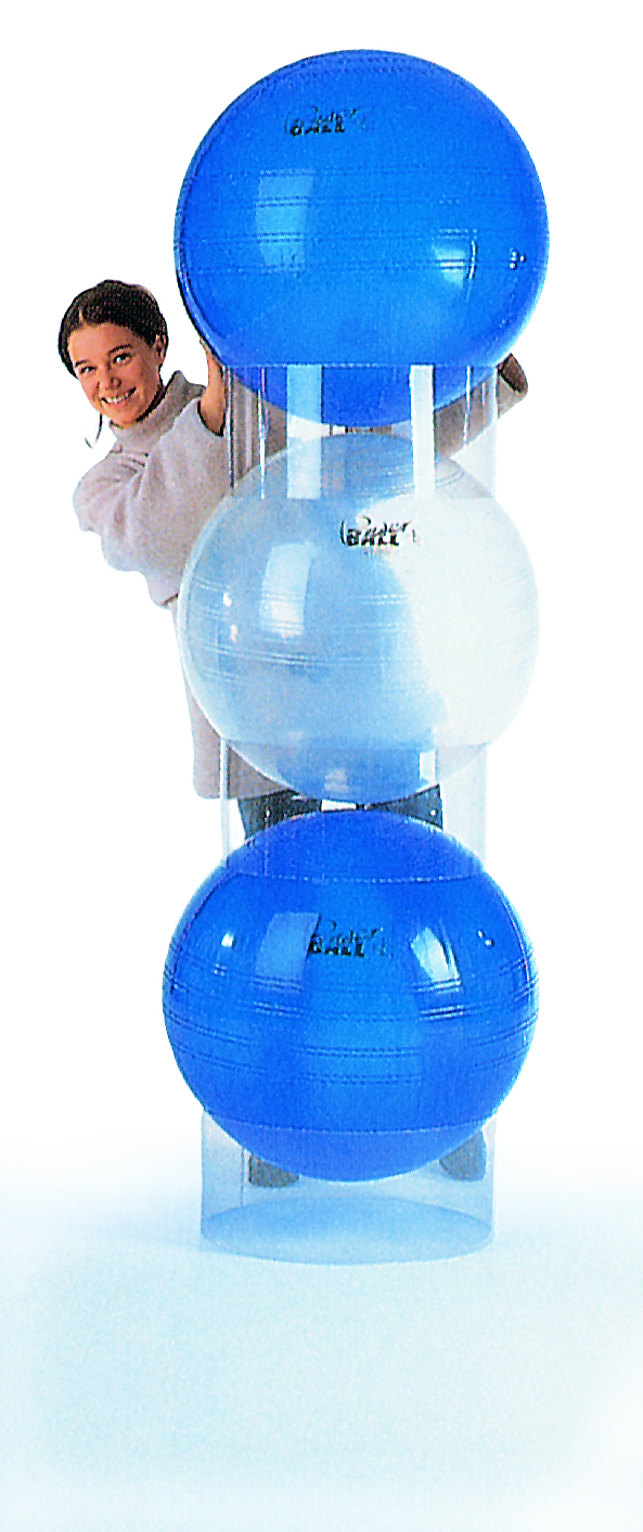 Stapelhilfe für Gymnastikbälle