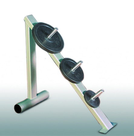 Stativ für Hantelscheiben, platin