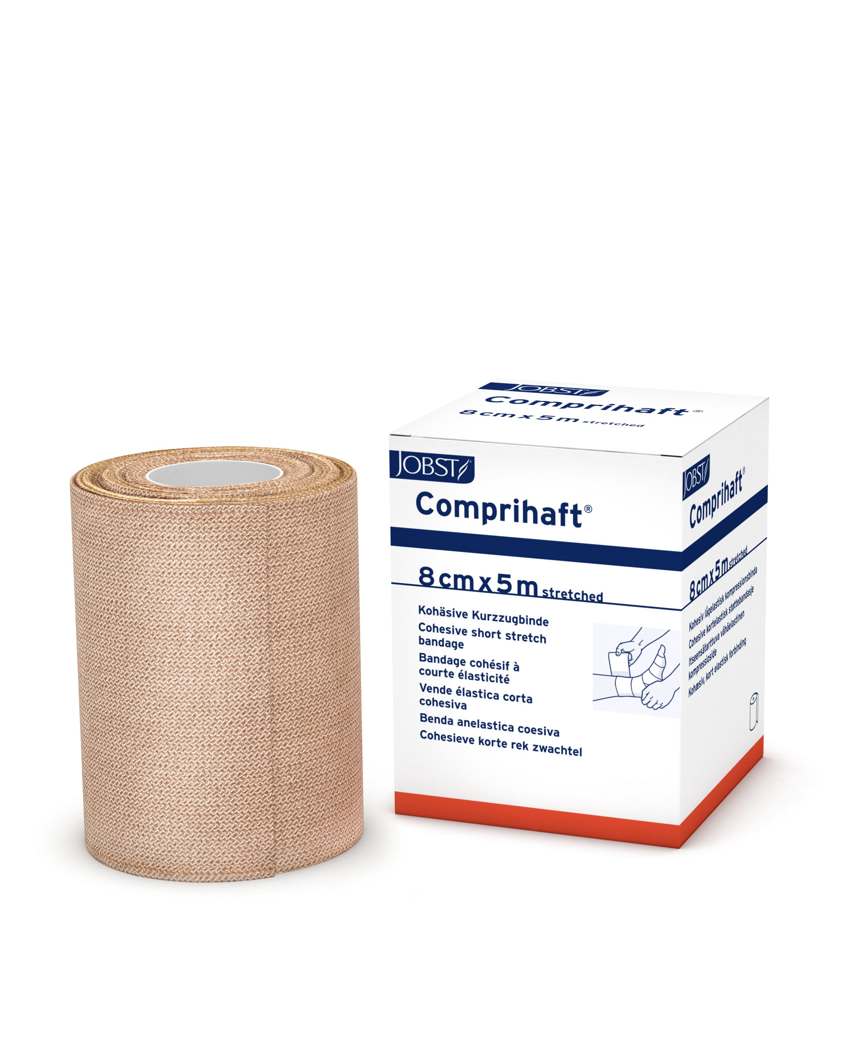 JOBST® Comprihaft®, 8 cm x 5 m, beige, 5 Stück