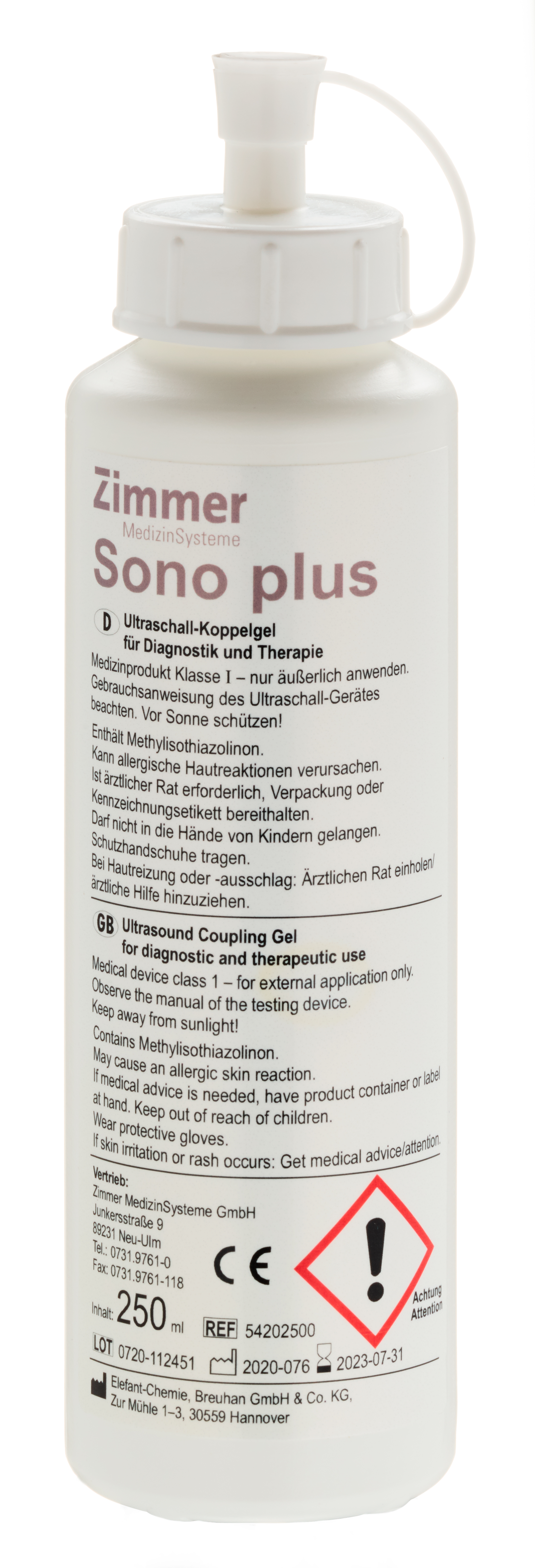 Ultraschall Kontaktgel 250ml