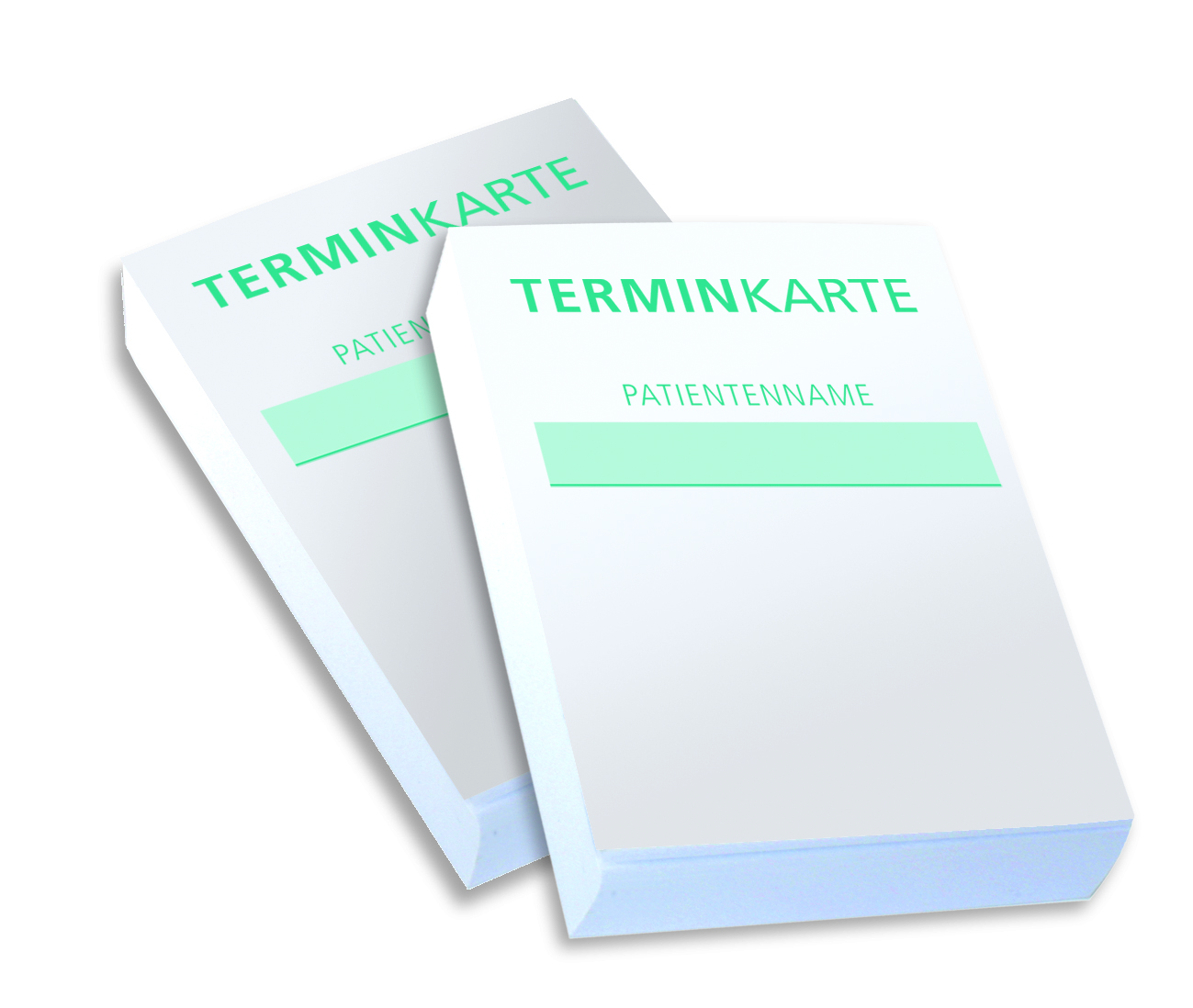 Terminkarten mit Wochentag - 100 Stück