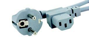 Netzkabel gewinkelt, 3m