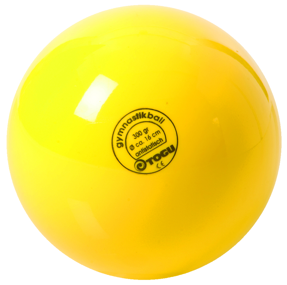 Gymnastikball mit Ventil ∅ 16 cm Farbe: gelb