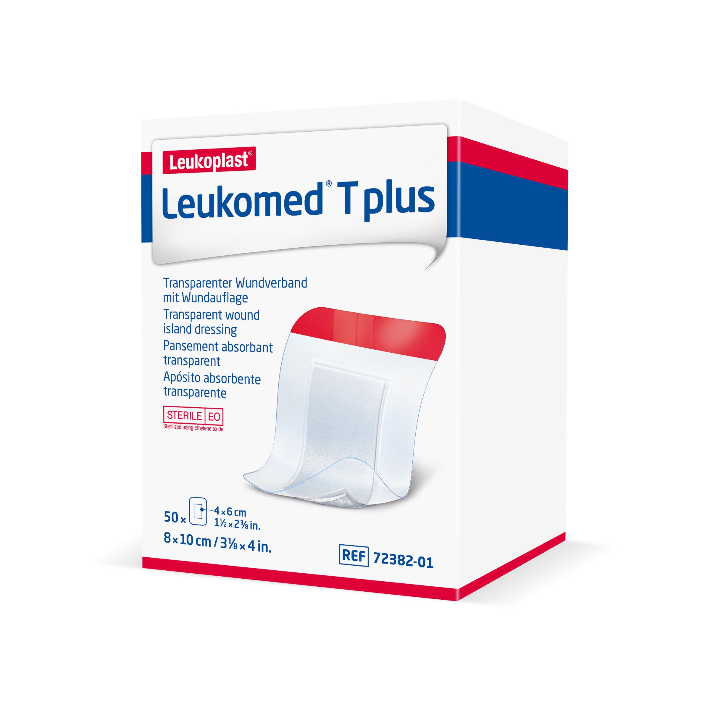 Leukomed® T plus 7,2 cm x 5 cm, 5 Stück