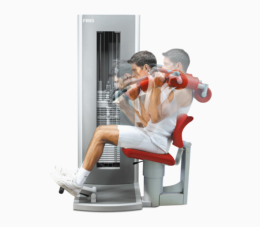 GENIUS ECO® Bauchtrainer / Rückentrainer Kombinationsgerät mit FREI GUIDE