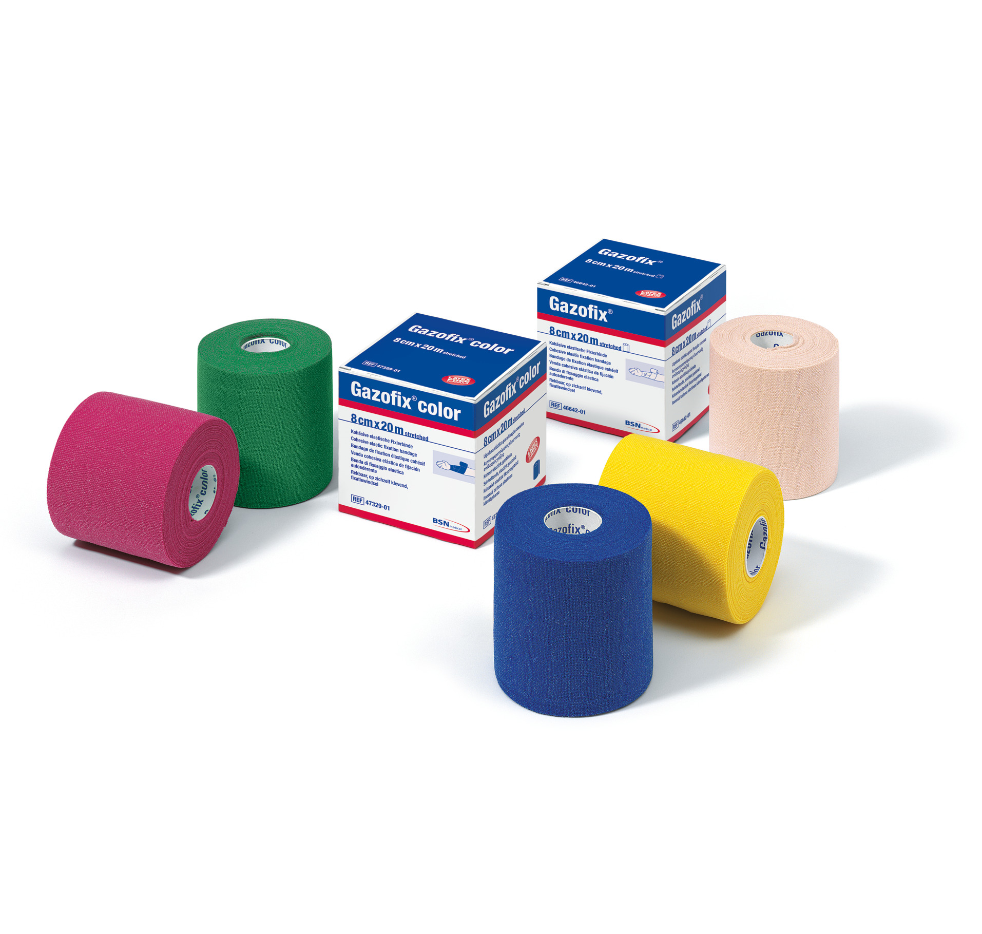 Gazofix® color, 8 cm x 20 m, blau