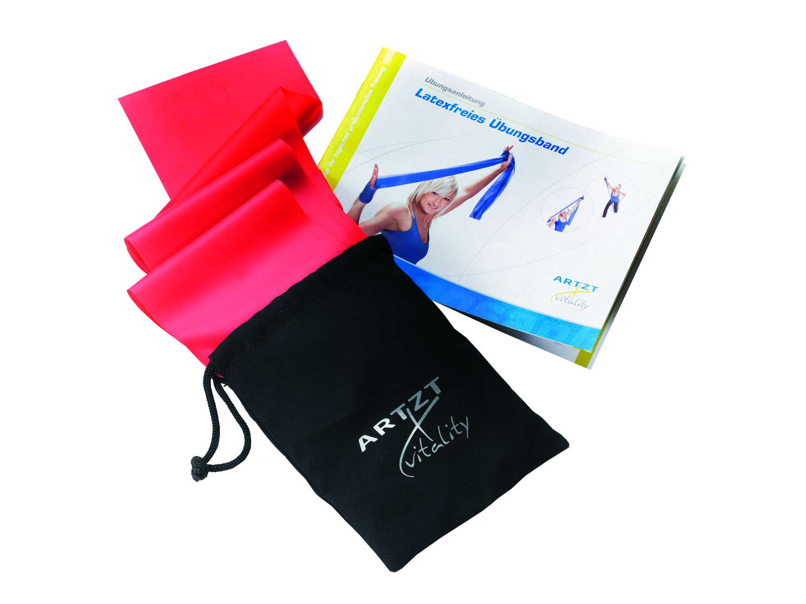 Latexfreies Band 2,5 m - mittel - rot