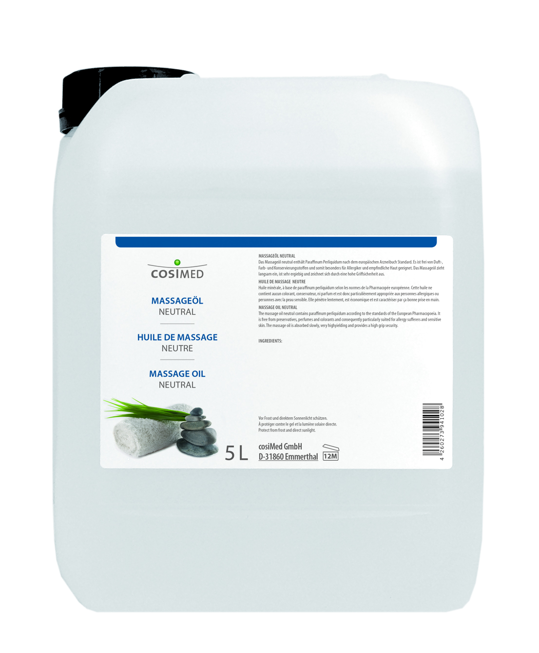 Massageöl - neutral - 5 l Kanister