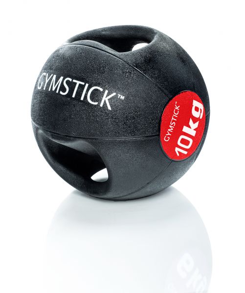 Gymstick Medizinball mit Griffen, 10 kg