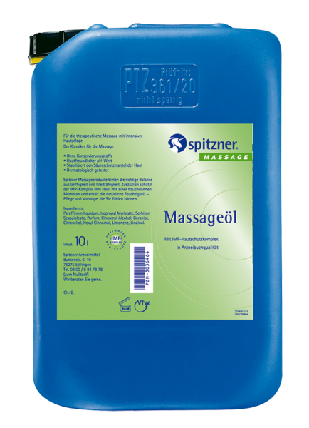Massageöl "Der Klassiker" - 10 Liter