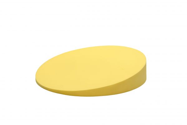 Sitzkeilkissen - rund - gelb