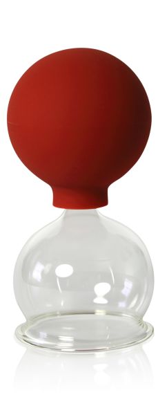Schröpfglas mit Saugball 50 mm