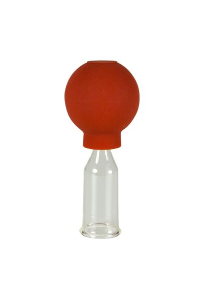 Schröpfglas mit Saugball 20 mm