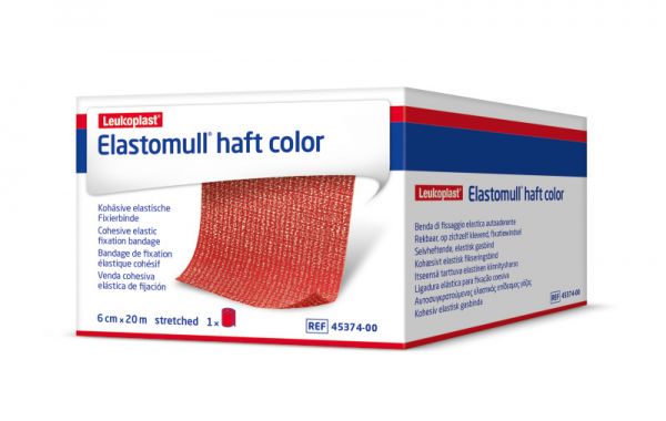 Elastomull® haft color, 10 cm x 20 m, rot
